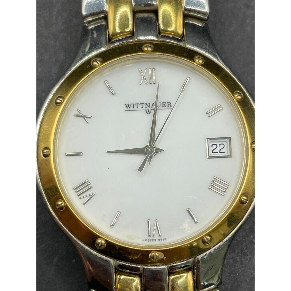 Wittnauer JV8223-9514 Men's Two Tone Gold & Silver SS Swiss Quartz Watch